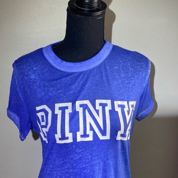 Blue see-through pink T-shirt - Picture 2 of 2